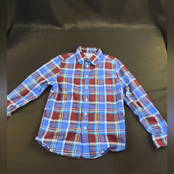 Boys plaid button down shirt with lining size L/G 10/12 - Picture 1 of 6